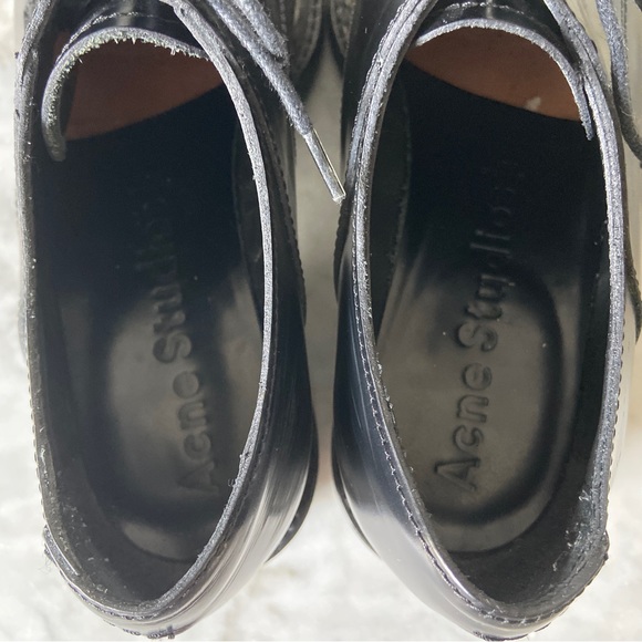 Acne Studios Lark Platform Oxford with Snakeskin Trim | Size 36 - Picture 11 of 12